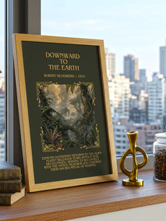 Downward to the Earth Minimalist Book Poster by Robert Silverberg – image 3