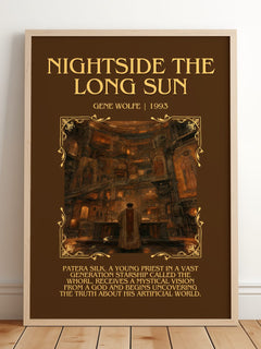 Nightside the Long Sun Minimalist Book Poster by Gene Wolfe – image 2