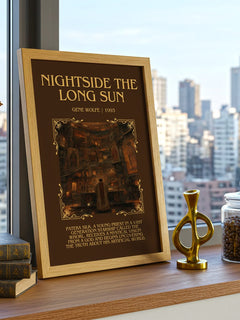 Nightside the Long Sun Minimalist Book Poster by Gene Wolfe – image 3