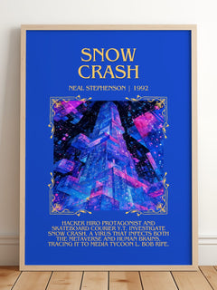 Snow Crash Minimalist Book Poster by Neal Stephenson – image 2