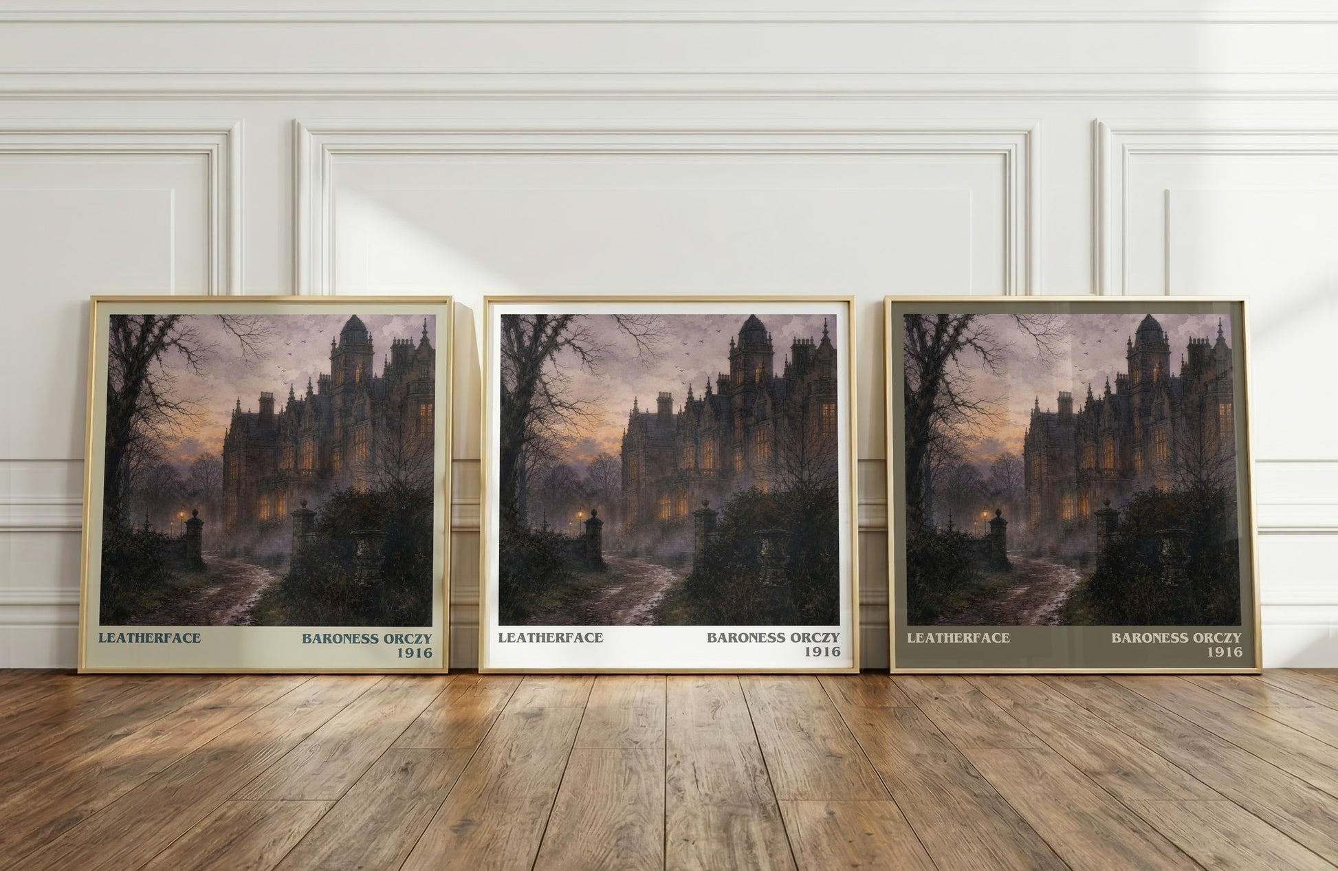Leatherface literary art print colour and style options – Baroness Orczy book art