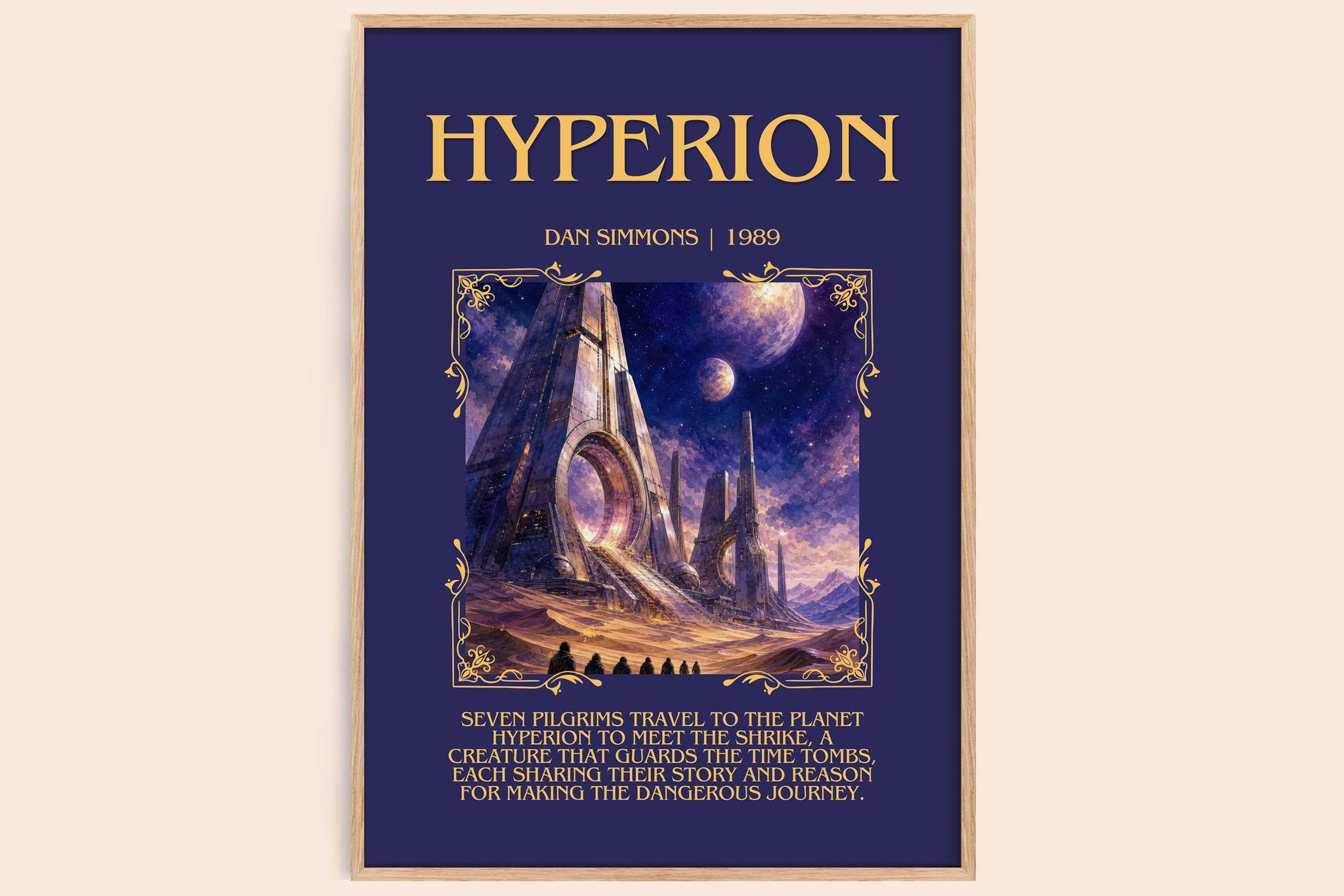 Hyperion Minimalist Book Poster by Dan Simmons