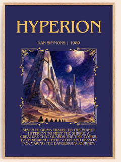 Hyperion Minimalist Book Poster by Dan Simmons – image 1