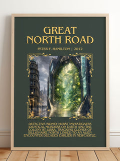 Great North Road Minimalist Book Poster by Peter F. Hamilton – image 2