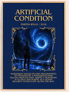 Artificial Condition Minimalist Book Poster by Martha Wells – image 1
