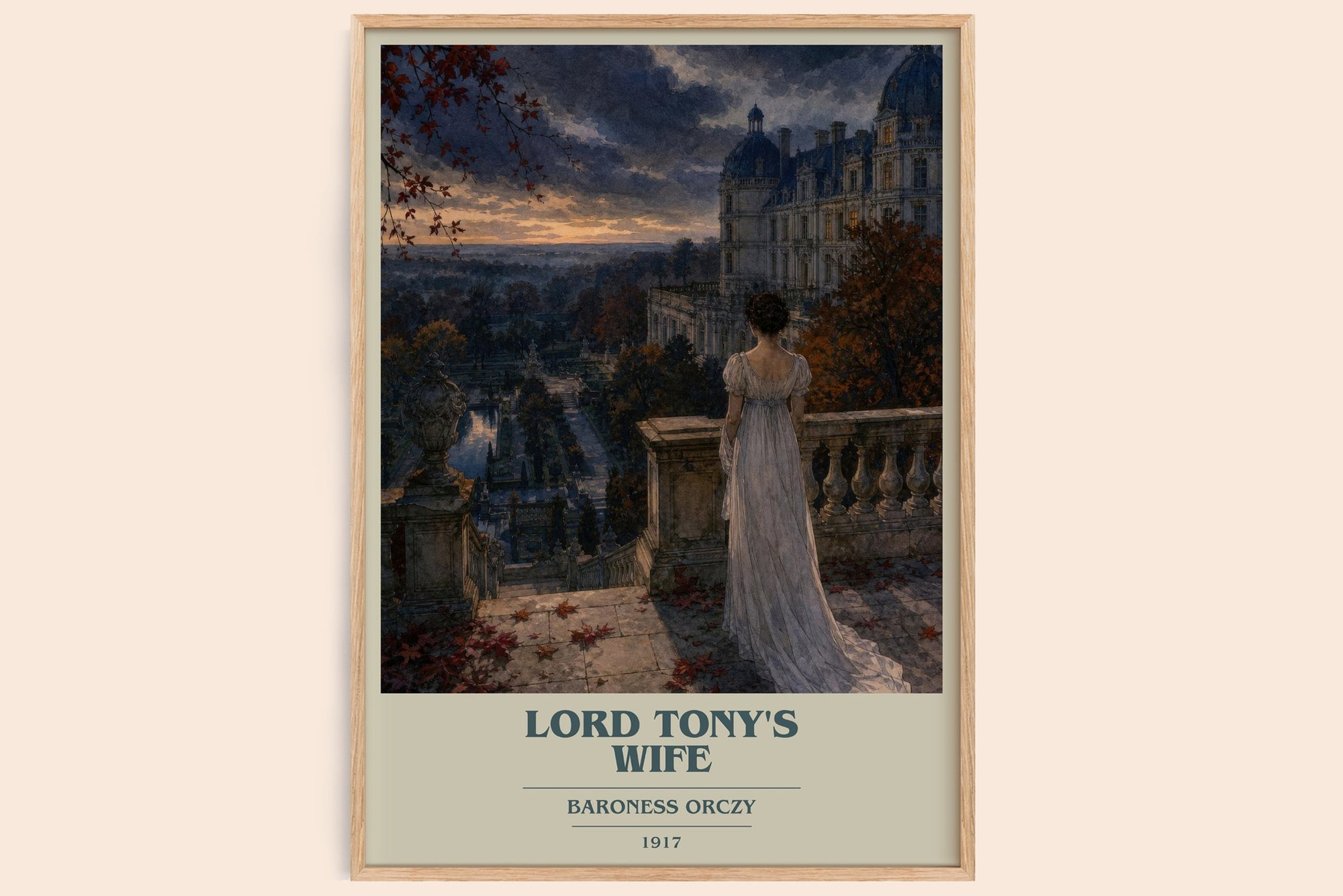 Lord Tony'S Wife book cover book poster by Baroness Orczy – framed literary art print
