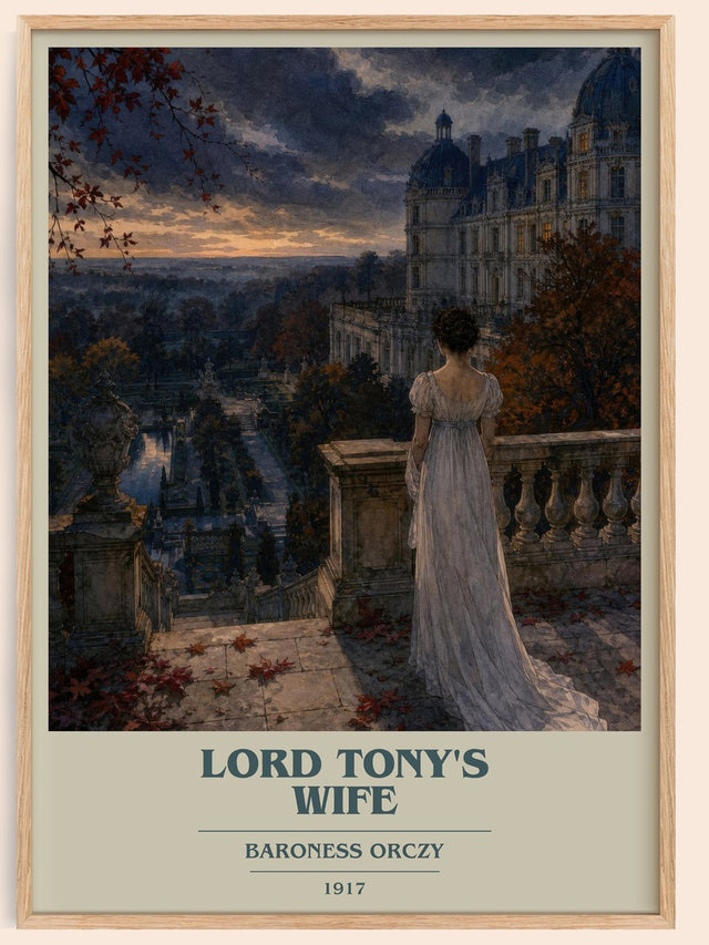 Lord Tony'S Wife Book Cover Poster by Baroness Orczy