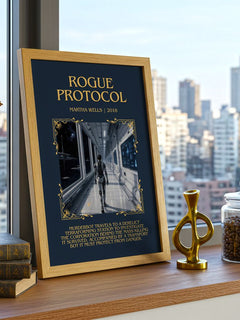 Rogue Protocol Minimalist Book Poster by Martha Wells – image 3