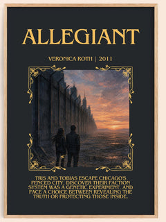 Allegiant Minimalist Book Poster by Veronica Roth – image 1