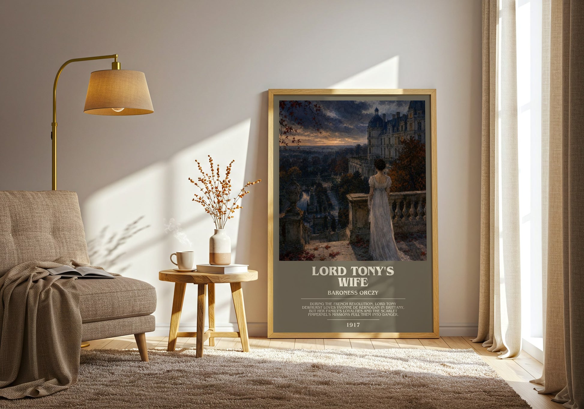 Lord Tony'S Wife bookish print on bookshelf – Baroness Orczy fan gift