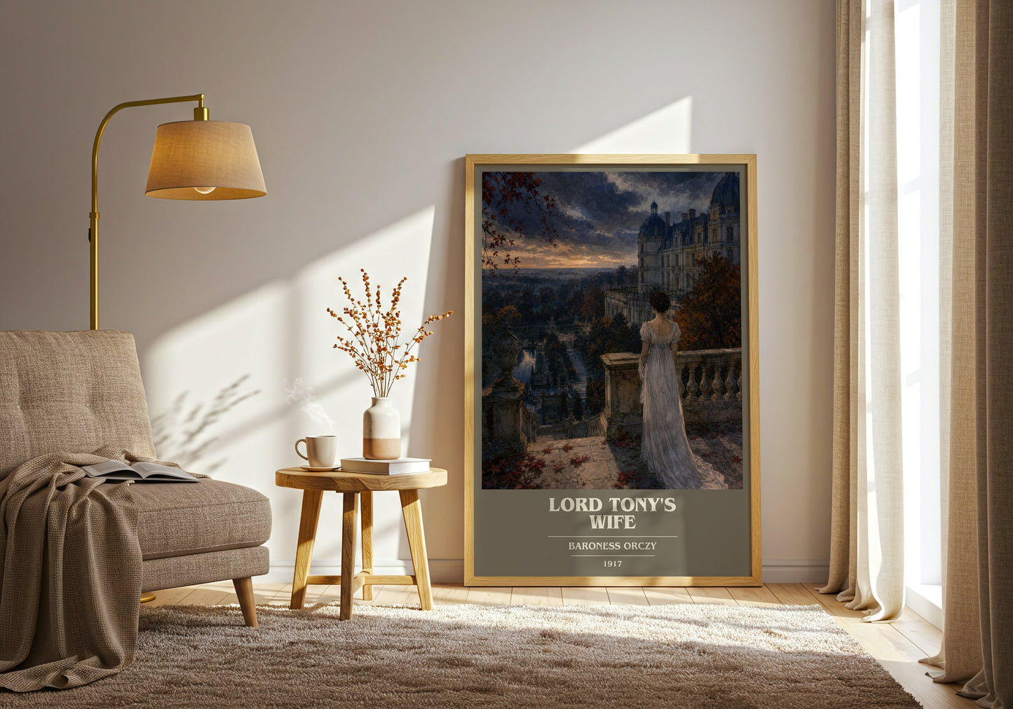 Lord Tony'S Wife book cover print on bookshelf – Baroness Orczy fan gift