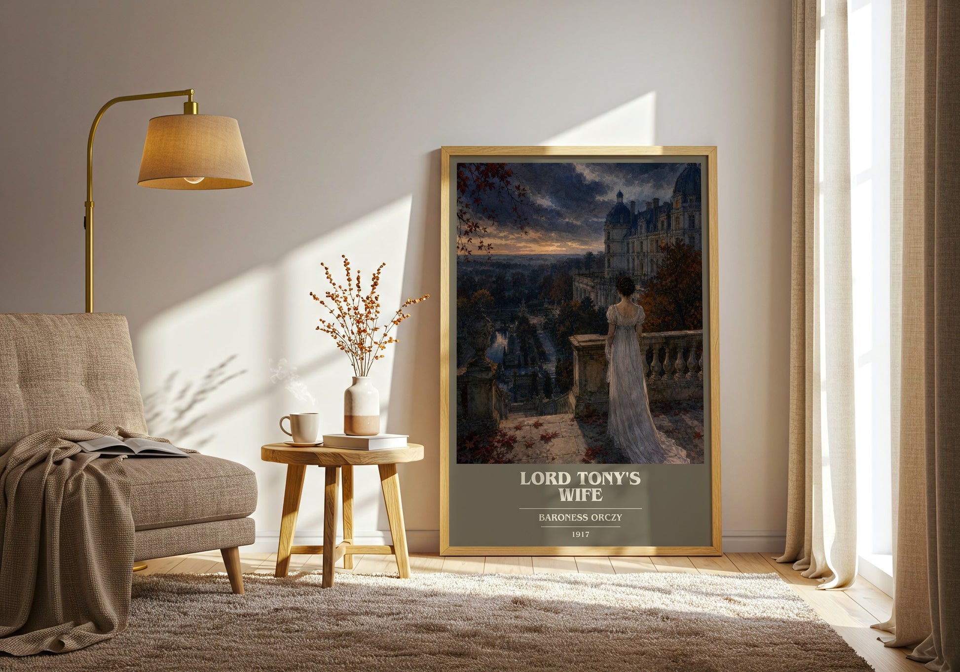Lord Tony'S Wife book cover print on bookshelf – Baroness Orczy fan gift