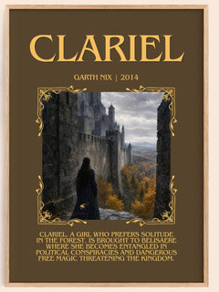 Clariel Minimalist Book Poster by Garth Nix – image 1