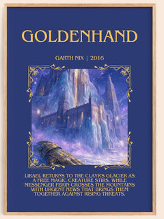 Goldenhand Minimalist Book Poster by Garth Nix – image 1