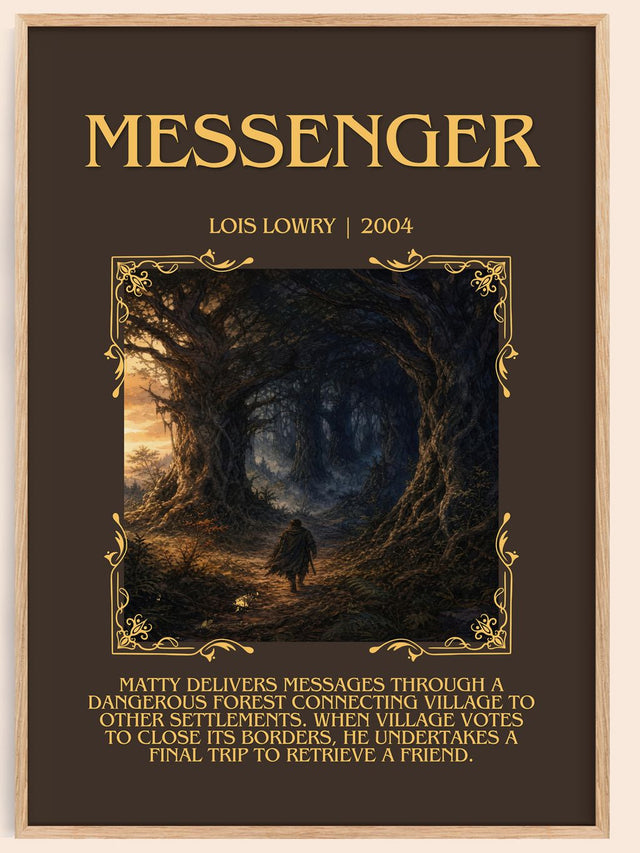 Messenger Minimalist Book Poster by Lois Lowry