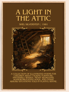 A Light in the Attic Minimalist Book Poster by Shel Silverstein – image 1