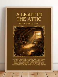 A Light in the Attic Minimalist Book Poster by Shel Silverstein – image 2