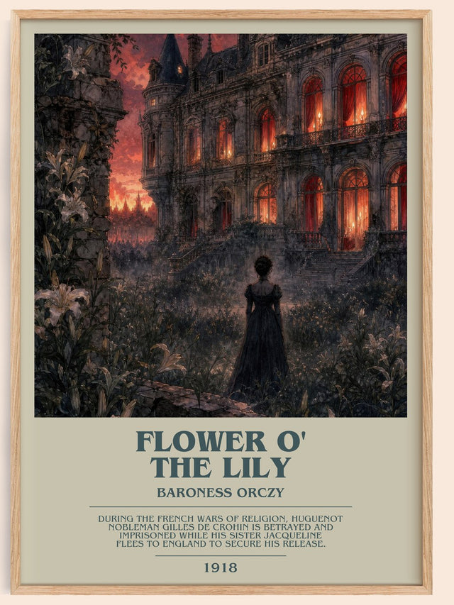 Flower O' The Lily Bookish Wall Art by Baroness Orczy