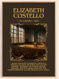 Elizabeth Costello Minimalist Book Poster by J.M. Coetzee – image 1