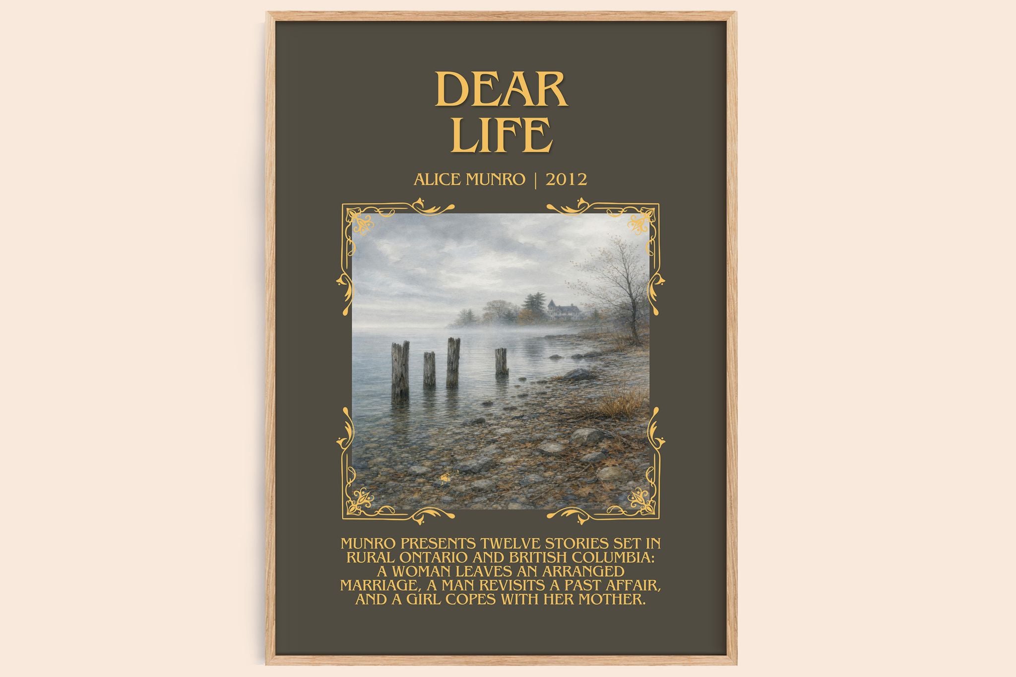 Dear Life Minimalist Book Poster by Alice Munro