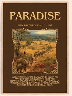 Paradise Minimalist Book Poster by Abdulrazak Gurnah – image 1