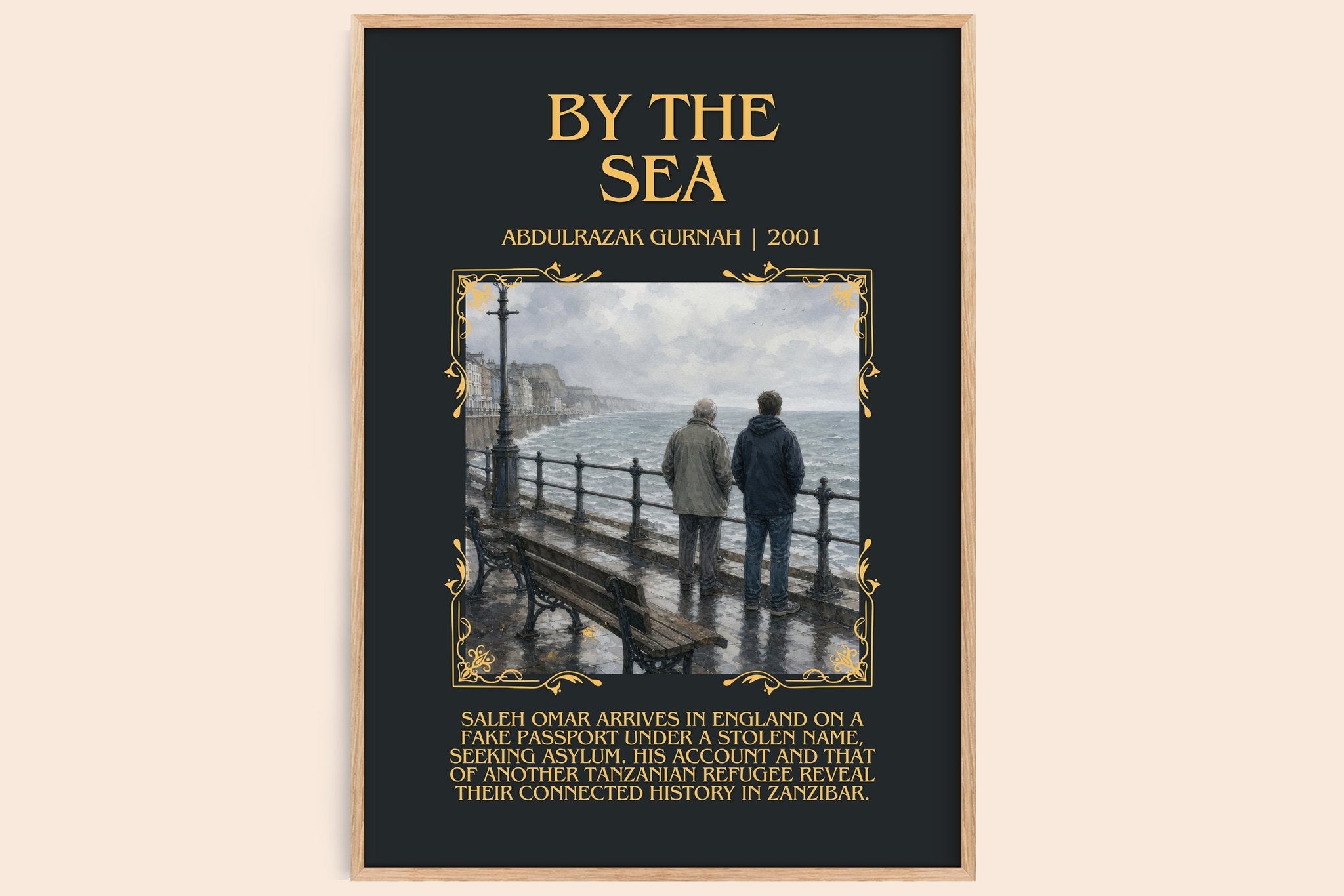 By the Sea Minimalist Book Poster by Abdulrazak Gurnah