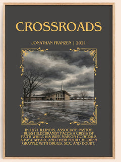 Crossroads Minimalist Book Poster by Jonathan Franzen – image 1