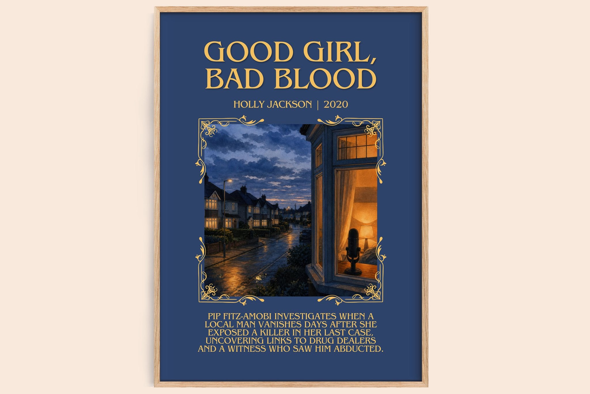 Good Girl, Bad Blood Minimalist Book Poster by Holly Jackson