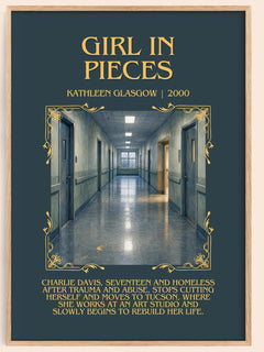 Girl in Pieces Minimalist Book Poster by Kathleen Glasgow – image 1