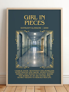 Girl in Pieces Minimalist Book Poster by Kathleen Glasgow – image 2