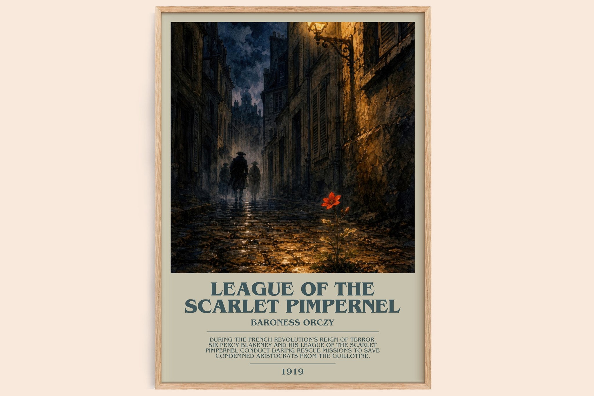 League Of The Scarlet Pimpernel Bookish Wall Art by Baroness Orczy