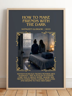 How to Make Friends with the Dark Minimalist Book Poster by K. Glasgow – image 2