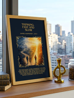 Thinking, fast and slow Minimalist Book Poster by Daniel Kahneman – image 3
