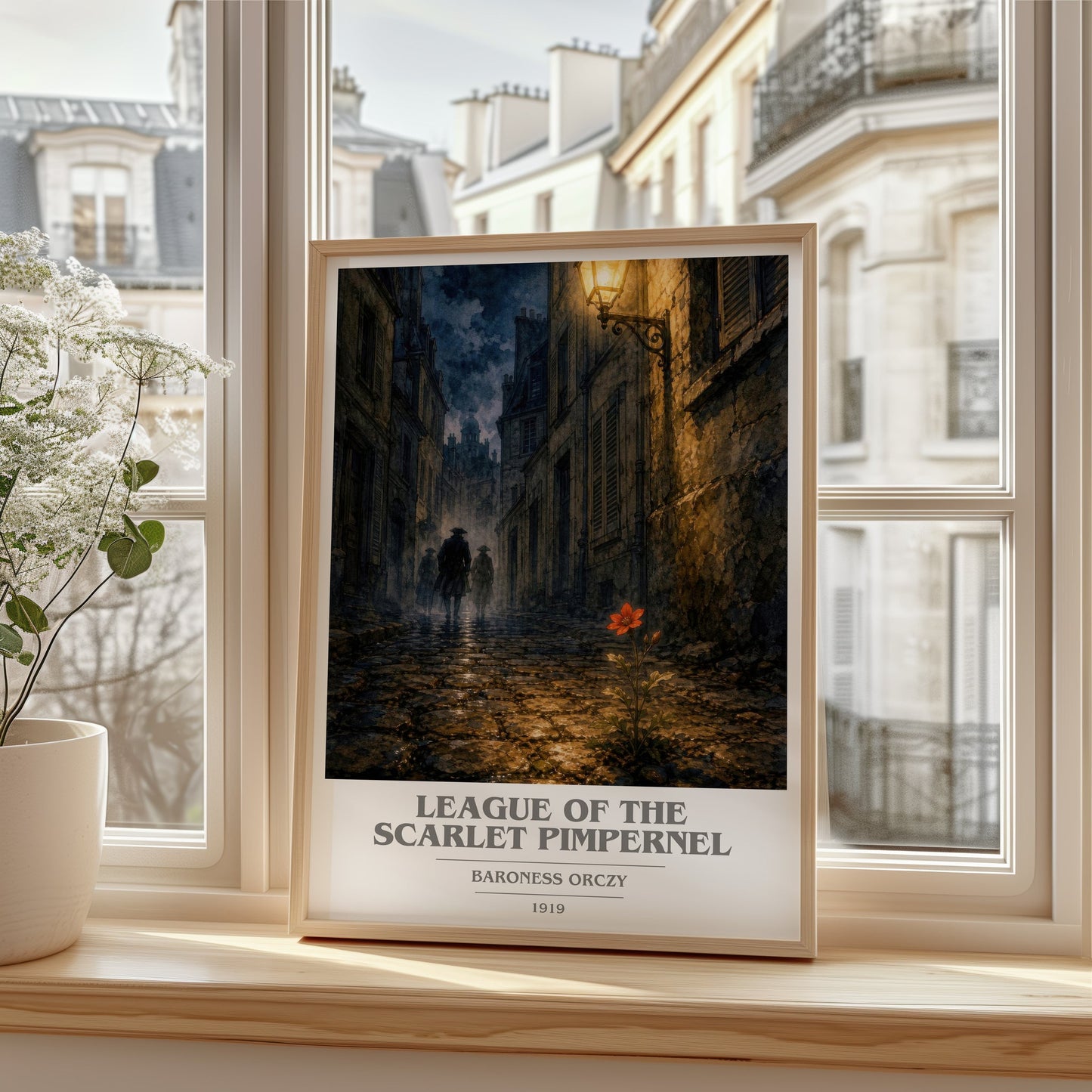 League Of The Scarlet Pimpernel book cover poster colour and style options – Baroness Orczy book art