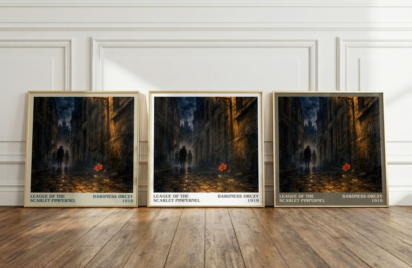 League Of The Scarlet Pimpernel literary art print colour and style options – Baroness Orczy book art