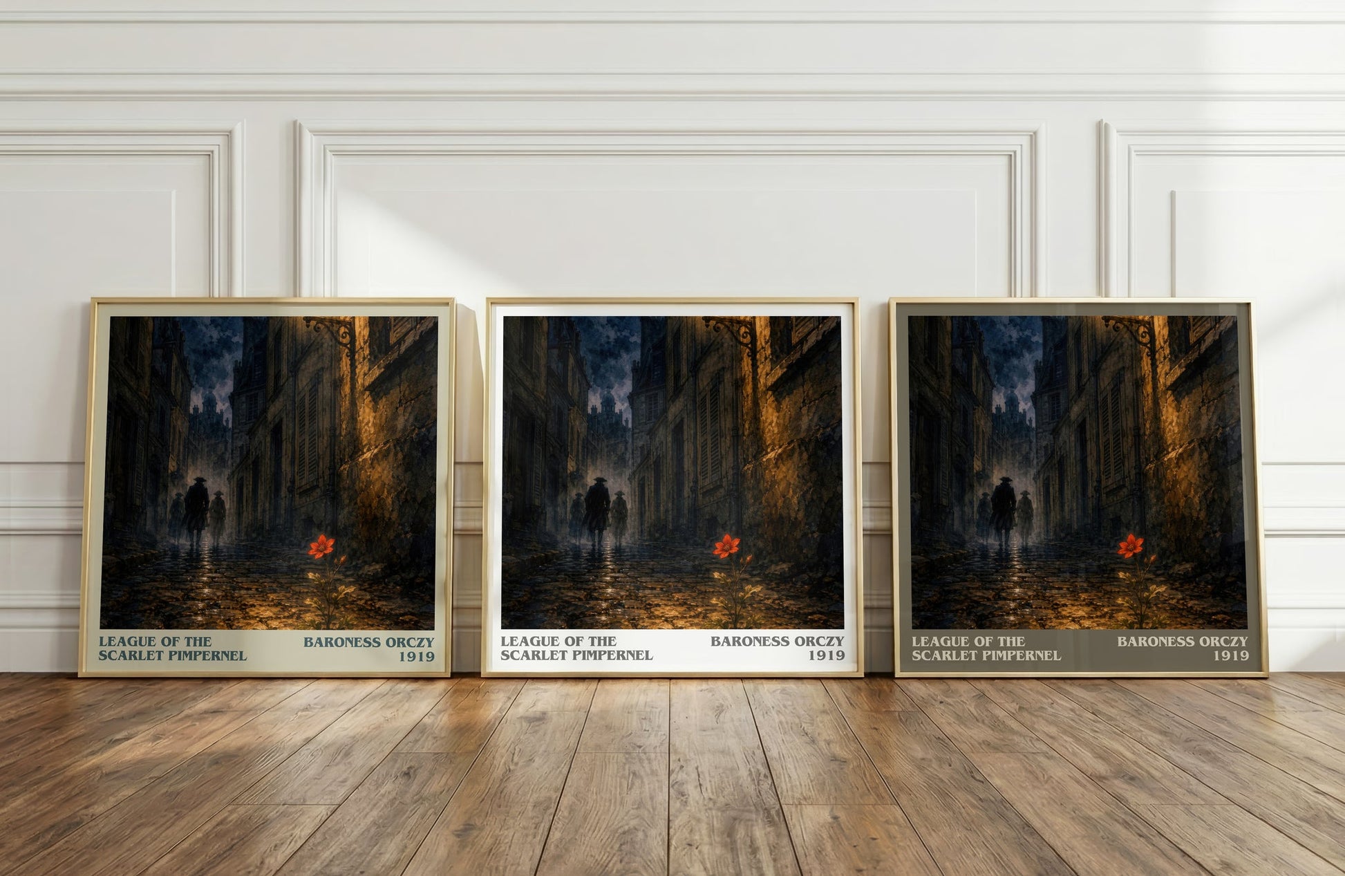 League Of The Scarlet Pimpernel literary art print colour and style options – Baroness Orczy book art