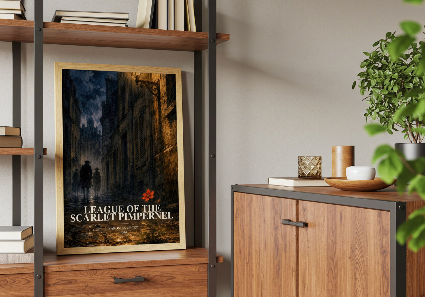League Of The Scarlet Pimpernel book watercolour illustration paper finish options – matte satin gloss
