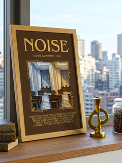Noise Minimalist Book Poster by Daniel Kahneman – image 3