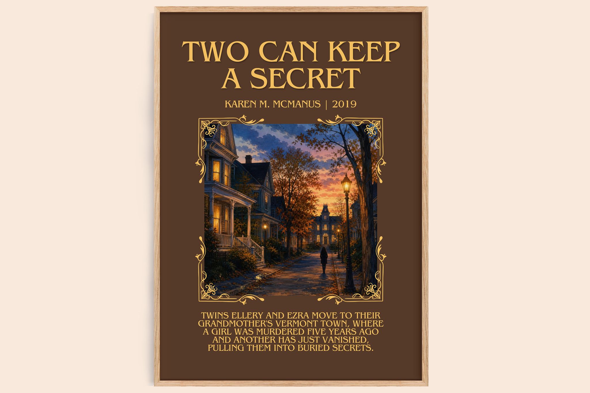 Two Can Keep a Secret Minimalist Book Poster by Karen M. McManus