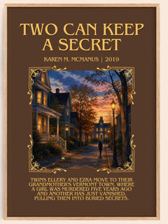 Two Can Keep a Secret Minimalist Book Poster by Karen M. McManus – image 1