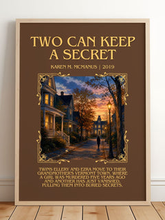 Two Can Keep a Secret Minimalist Book Poster by Karen M. McManus – image 2