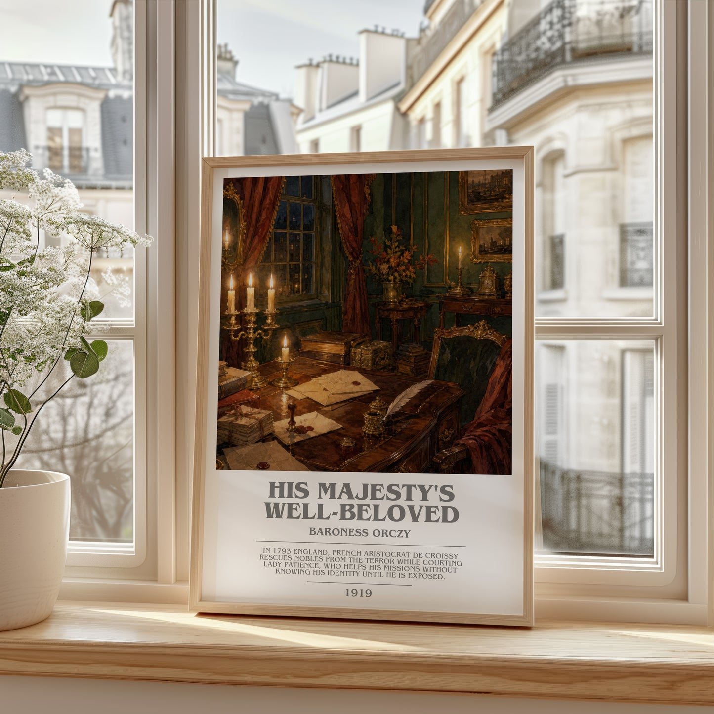 His Majesty'S Well-Beloved bookish poster colour and style options – Baroness Orczy book art