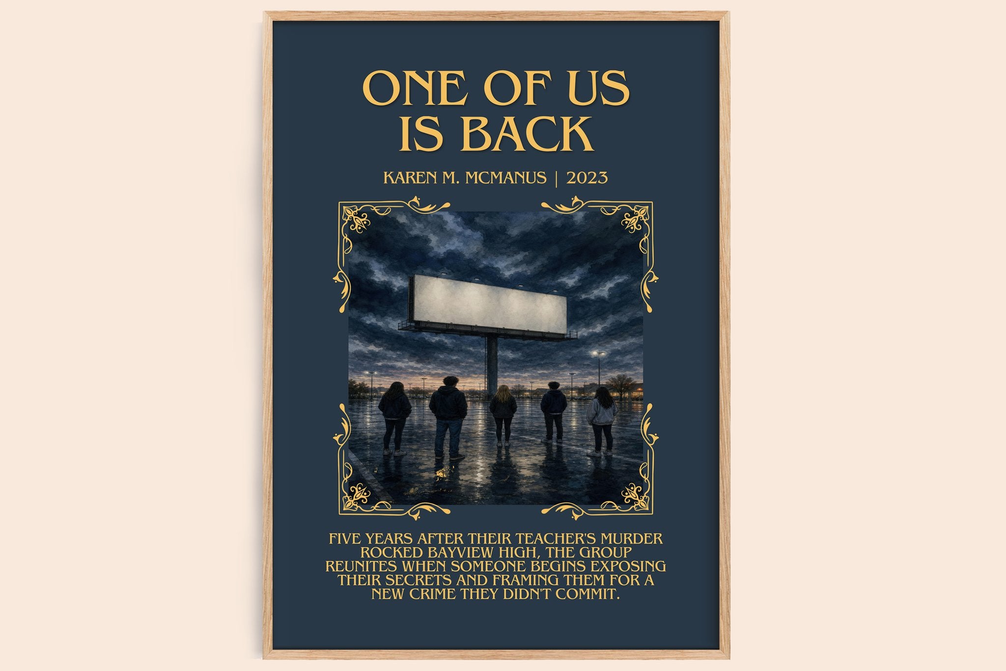 One of Us Is Back Minimalist Book Poster by Karen M. McManus