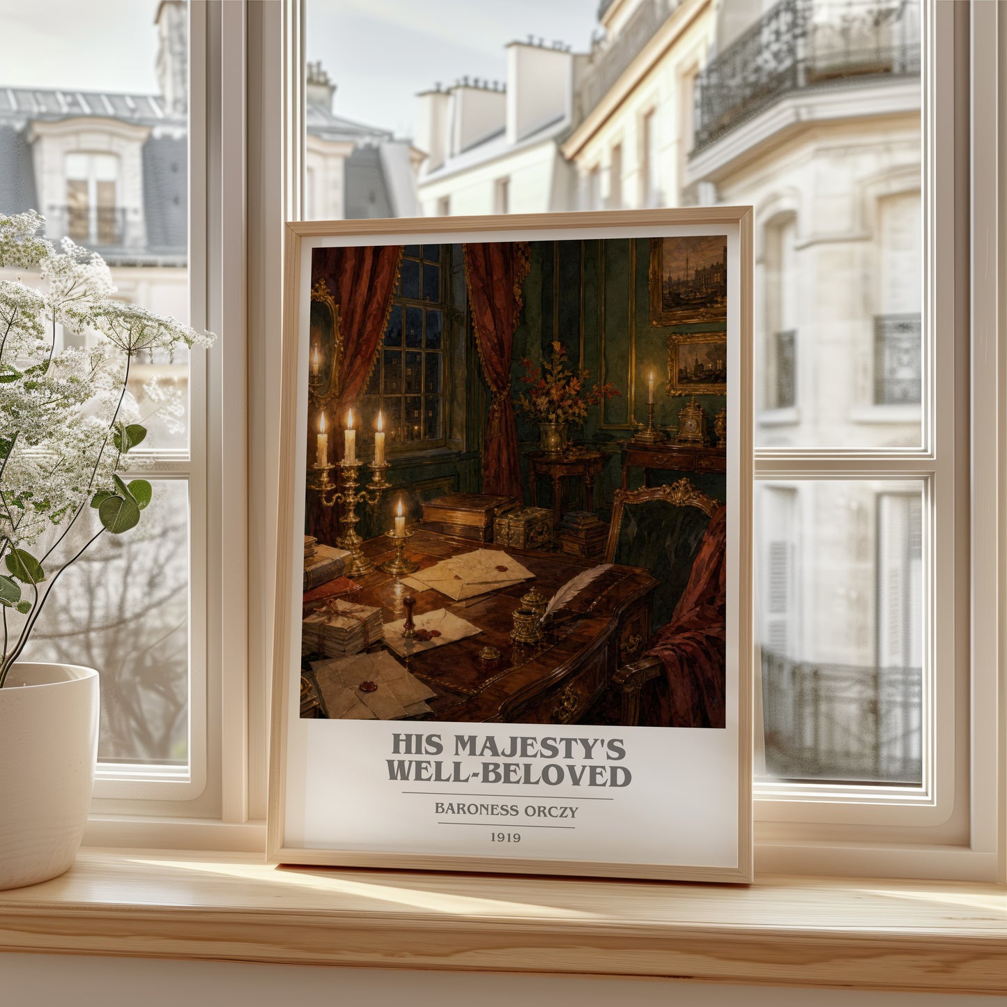 His Majesty'S Well-Beloved book cover poster colour and style options – Baroness Orczy book art