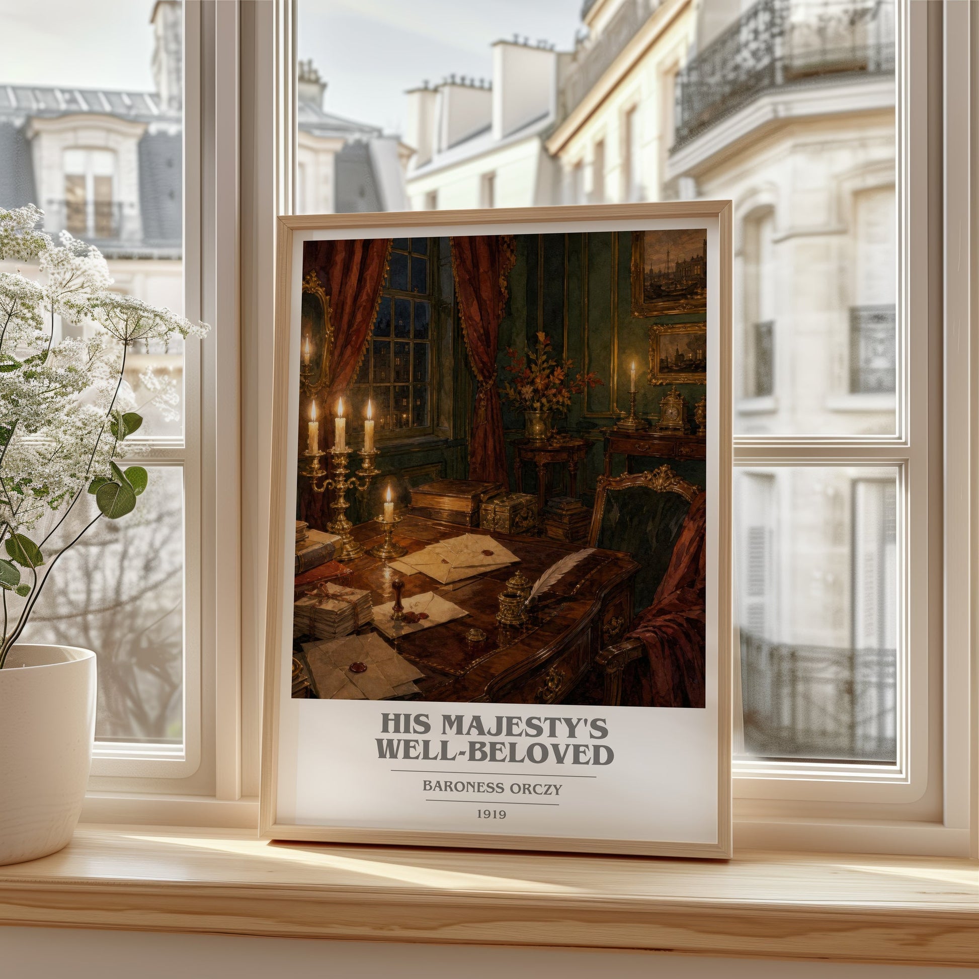 His Majesty'S Well-Beloved book cover poster colour and style options – Baroness Orczy book art