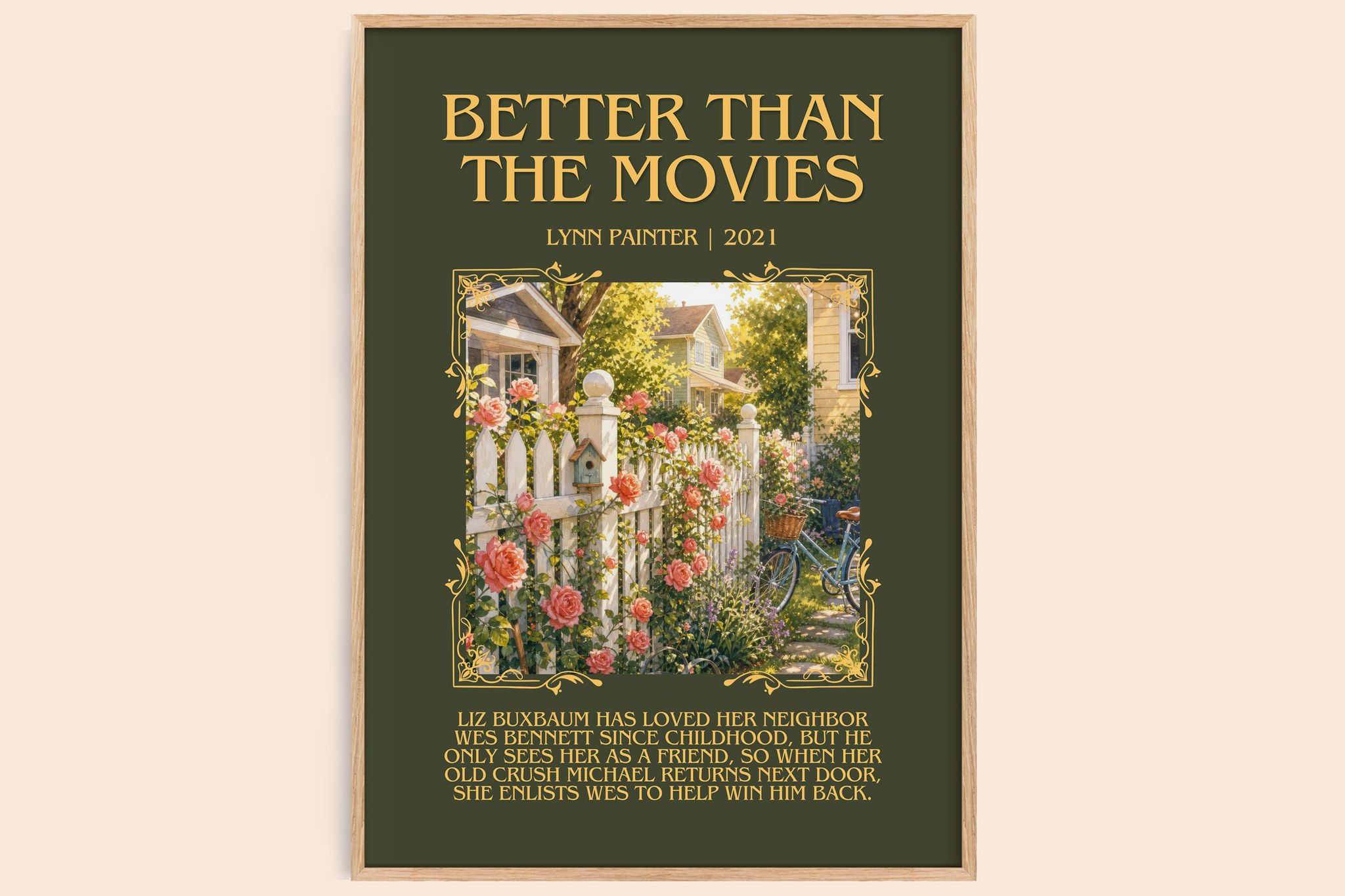Better Than the Movies Minimalist Book Poster by Lynn Painter