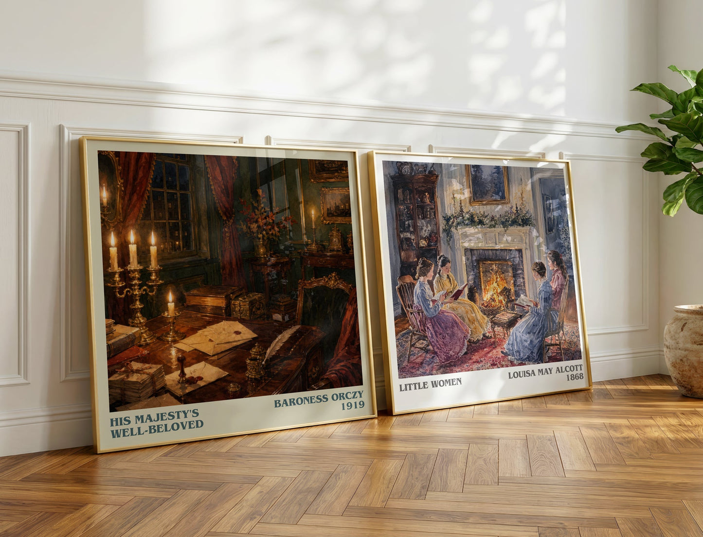 His Majesty'S Well-Beloved literary print on bookshelf – Baroness Orczy fan gift