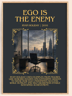 Ego is the Enemy Minimalist Book Poster by Ryan Holiday – image 1