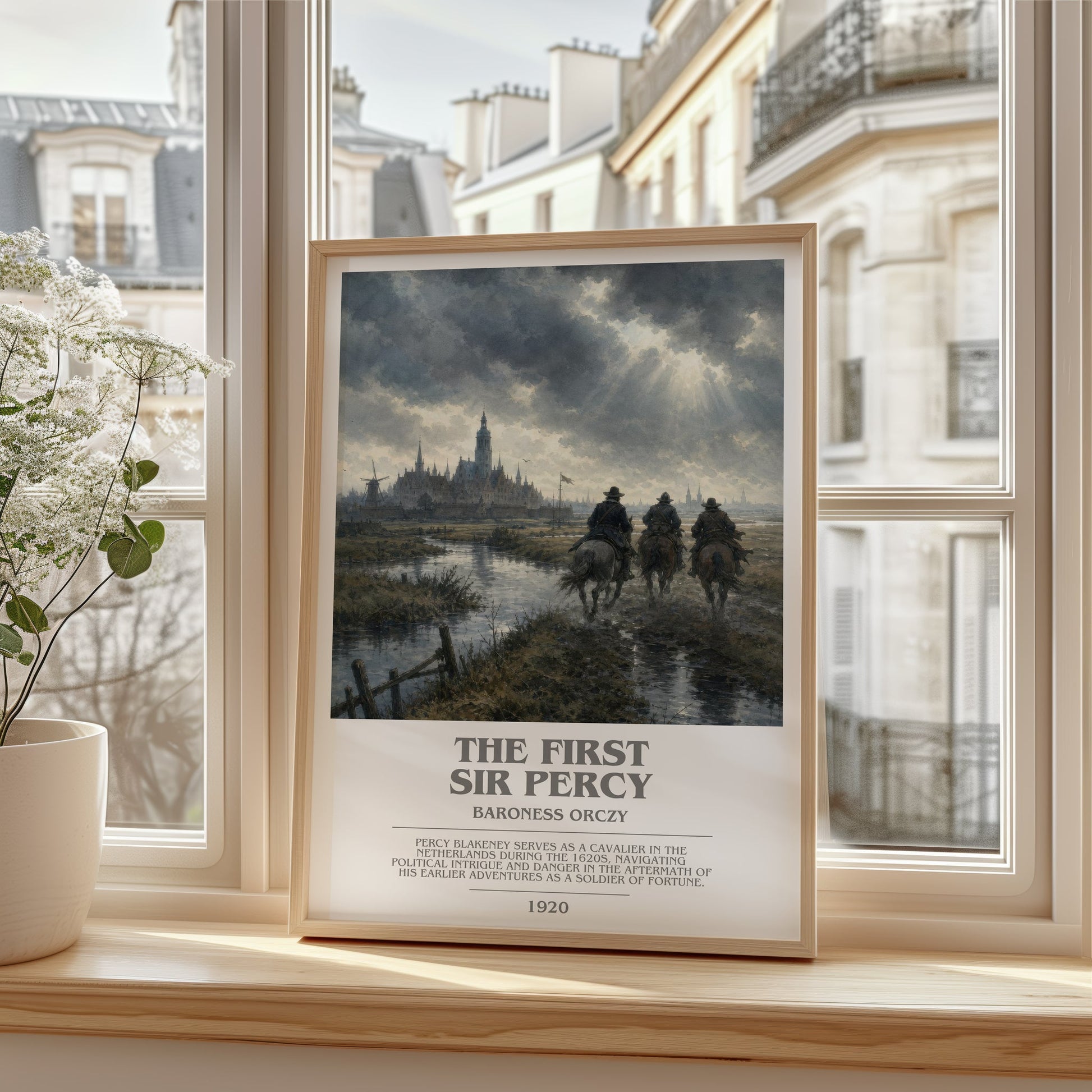 The First Sir Percy bookish poster colour and style options – Baroness Orczy book art