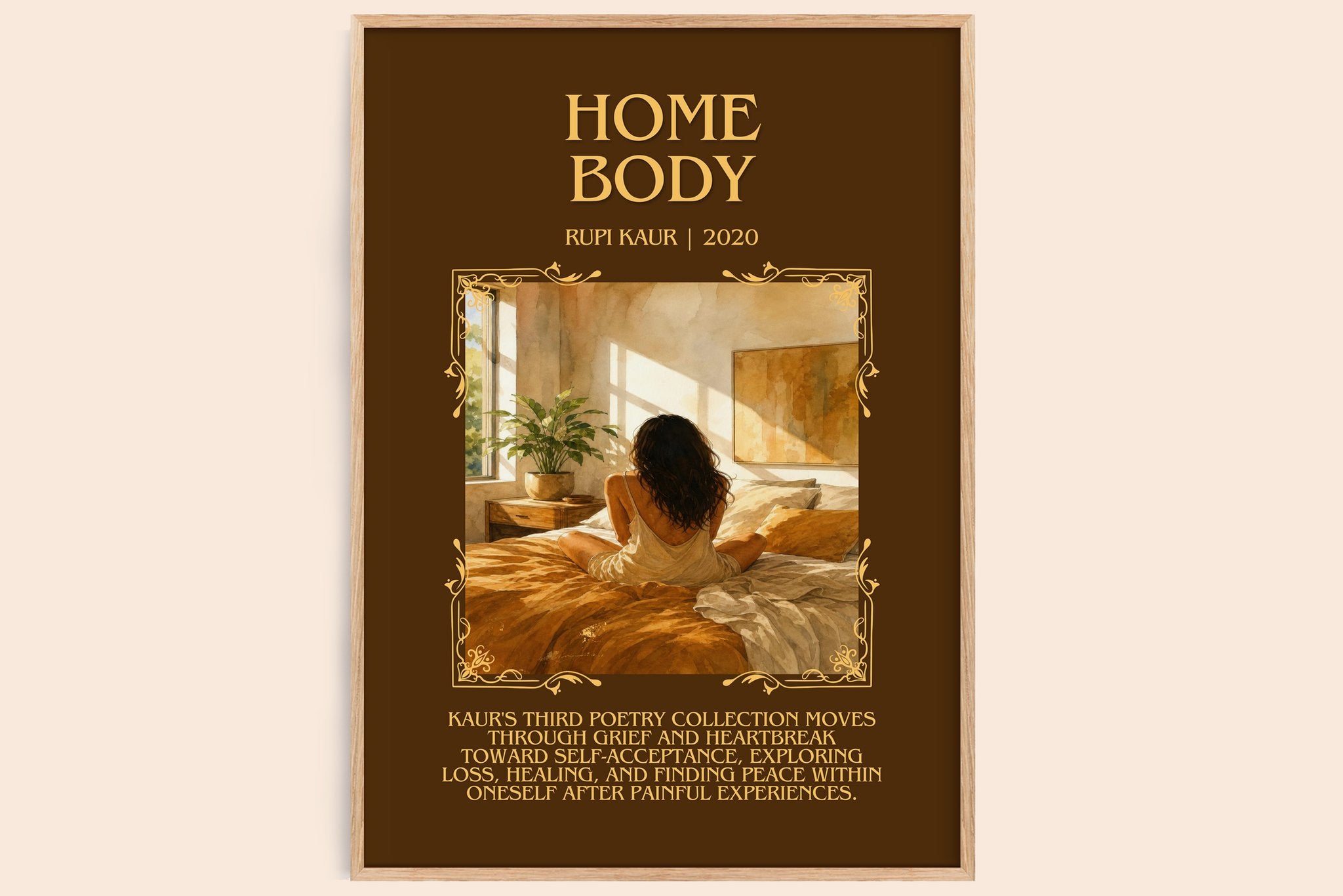 Home Body Minimalist Book Poster by Rupi Kaur